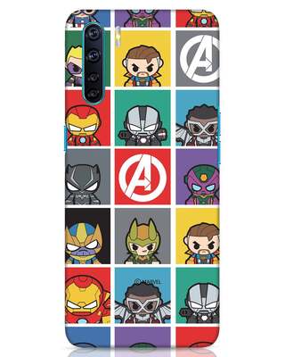 Shop Avengers Chibi Oppo F15 Mobile Covers (AVL)-Front