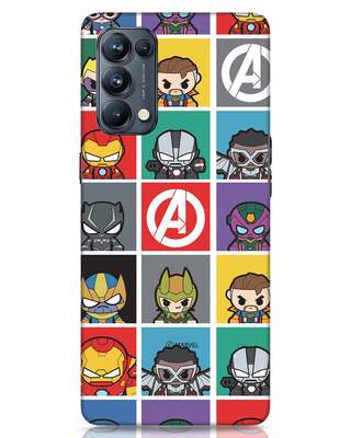 Shop Avengers Chibi Oppo Reno 5 Pro Mobile Cover (AVL)-Front