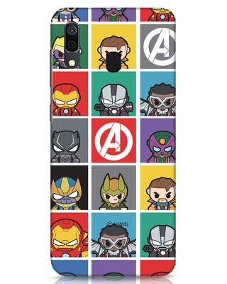 Shop Avengers Chibi Samsung Galaxy A30 Mobile Cover (AVL)-Front