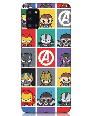 Shop Avengers Chibi (AVL) Samsung Galaxy A31 Mobile Covers-Front