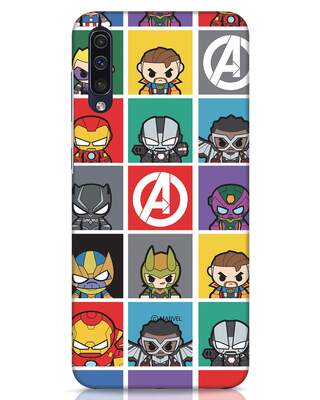 Shop Avengers Chibi (AVL) Samsung Galaxy A50 Mobile Covers-Front