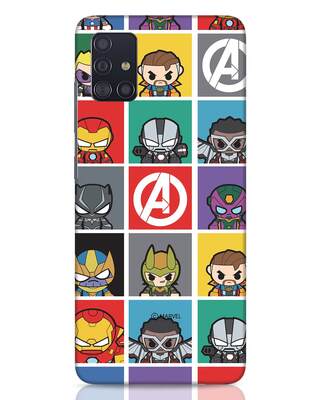 Shop Avengers Chibi Samsung Galaxy A51 Mobile Cover (AVL)-Front