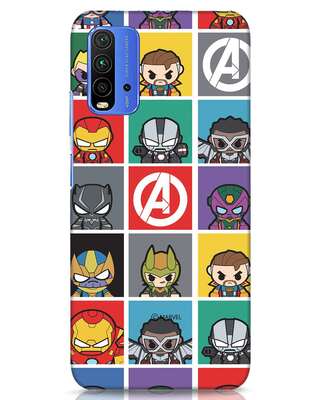 Shop Avengers Chibi Xiaomi Redmi 9 Power Mobile Cover (AVL)-Front