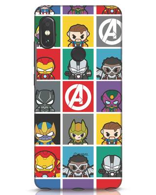 Shop Avengers Chibi Xiaomi Redmi Note 5 Pro Mobile Cover (AVL)-Front