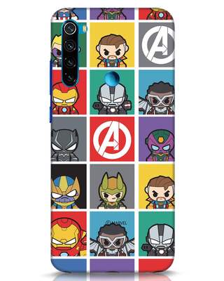 Shop Avengers Chibi Xiaomi Redmi Note 8 Mobile Cover (AVL)-Front