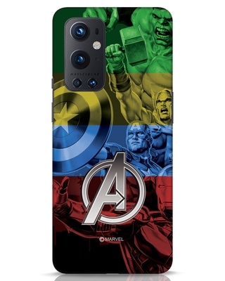 Shop Avengers Color 3D Designer Cover for OnePlus 9 Pro-Front