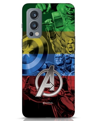 Shop Avengers Color 3D Designer Cover for OnePlus Nord 2-Front