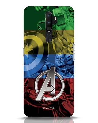 Shop Avengers Color 3D Designer Cover for Oppo A5 2020-Front