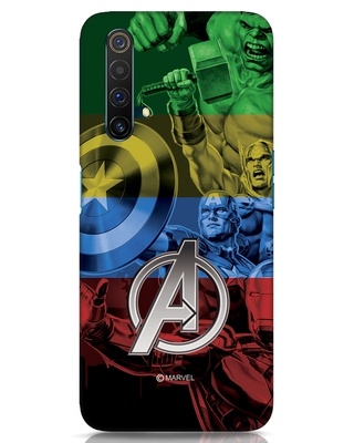 Shop Avengers Color 3D Designer Cover for Realme X3-Front