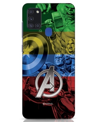 Shop Avengers Color 3D Designer Cover for Samsung Galaxy A21s-Front