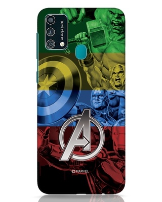 Shop Avengers Color 3D Designer Cover for Samsung Galaxy F41-Front