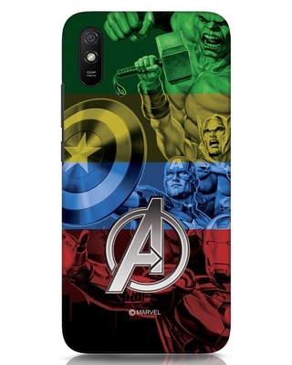 Shop Avengers Color 3D Designer Cover for Xiaomi Redmi 9A-Front
