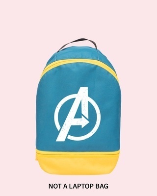 Shop Avengers Minimal Logo Printed Small Backpack-Front