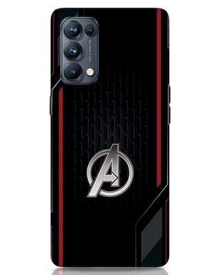 Shop Avengers Sporty 3D Designer Cover for Oppo Reno 5 Pro-Front