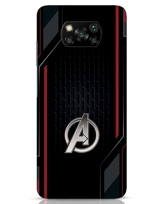Shop Avengers Sporty 3D Designer Cover for Xiaomi Poco X3 Pro-Front