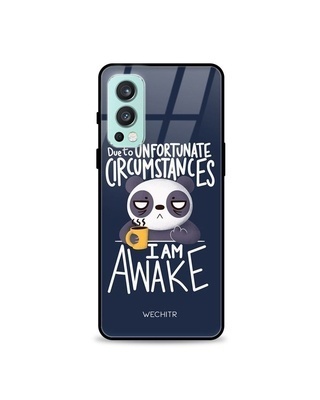 Shop Awake Printed Premium Glass Cover for OnePlus Nord 2 (Shock Proof, Lightweight)-Front