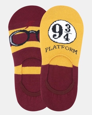 Shop Balenzia Harry Potter Lowcut/Crew Socks for Men (Pack of 3)-Front