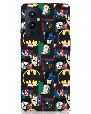 Shop Batman Collage Designer Hard Cover for OnePlus 9-Front