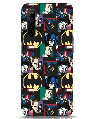 Shop Batman Collage Designer Hard Cover for Realme 6i-Front