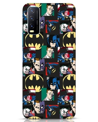 Shop Batman Collage Designer Hard Cover for Vivo Y20-Front