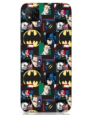 Shop Batman Collage Designer Hard Cover for Xiaomi Poco C3-Front