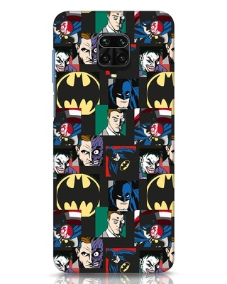 Shop Batman Collage Designer Hard Cover for Xiaomi Redmi Note 9 Pro Max-Front
