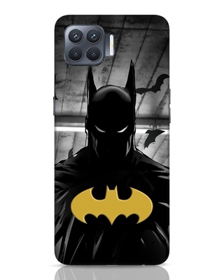 Shop Batman Logo 3D Designer Cover for Oppo F17 Pro-Front