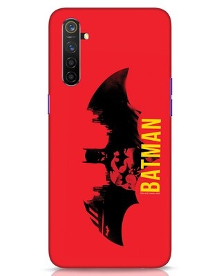 Shop Batman Red Realme 6 Mobile Cover (BML)-Front