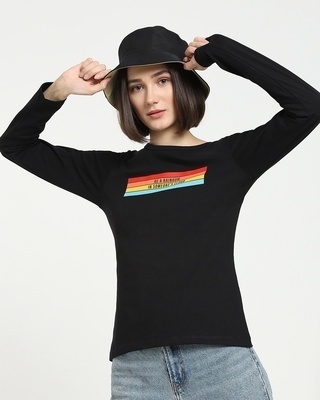 Shop Be a Rainbow Full Sleeve T-Shirt-Front