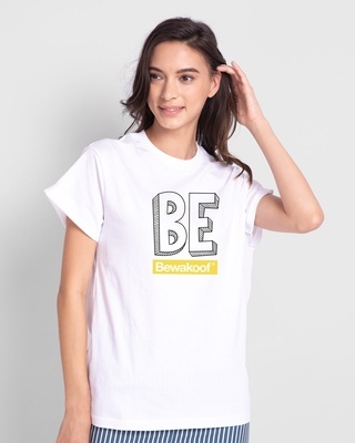 Shop Be Logo Boyfriend T-Shirt-Front