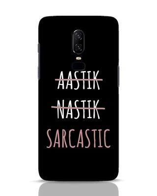Shop Being Sarcastic Designer Hard Cover for OnePlus 6-Front