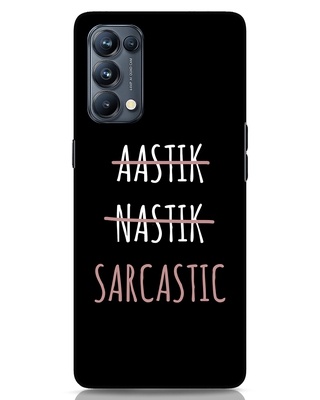 Shop Being Sarcastic Designer Hard Cover for Oppo Reno 5 Pro-Front