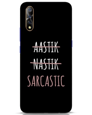 Shop Being Sarcastic Designer Hard Cover for Vivo S1-Front