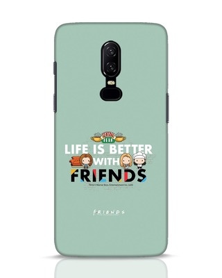 Shop Better Friends OnePlus 6 Mobile Cover (FRL)-Front