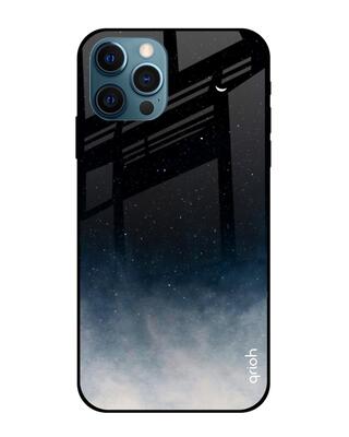 Shop Qrioh iPhone 12 Pro Max Black Aura Glass Case-Front