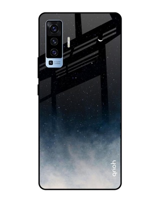 Shop Aura Printed Premium Glass Cover for Vivo X50 (Shock Proof, Lightweight)-Front