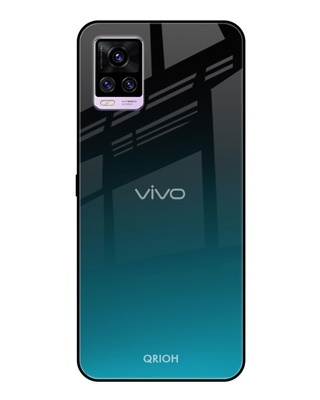 Shop Ultramarine Printed Premium Glass Cover for Vivo V20 Pro (Shock Proof, Lightweight)-Front
