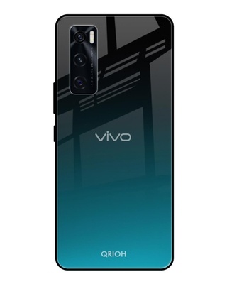 Shop Ultramarine Printed Premium Glass Cover for Vivo V20 SE (Shock Proof, Lightweight)-Front