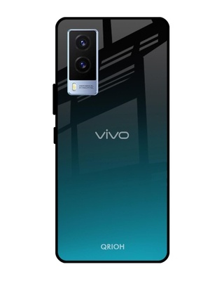 Shop Ultramarine Printed Premium Glass Cover for Vivo V21e (Shock Proof, Lightweight)-Front