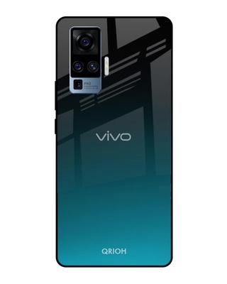 Shop Ultramarine Printed Premium Glass Cover for Vivo X50 Pro (Shock Proof, Lightweight)-Front