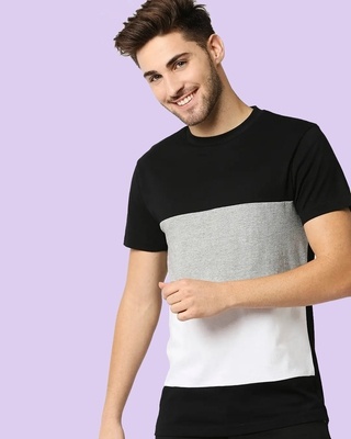 Shop Black Candy Block Half Sleeve T-Shirt-Front