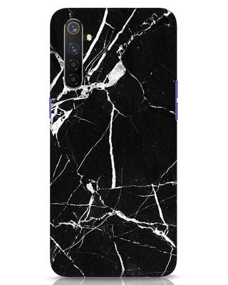 Shop Black Marble Realme 6 Pro Mobile Cover-Front