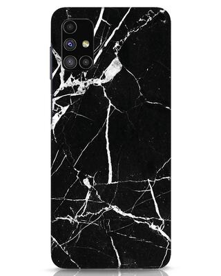 Shop Black Marble Samsung Galaxy M51 Mobile Cover-Front