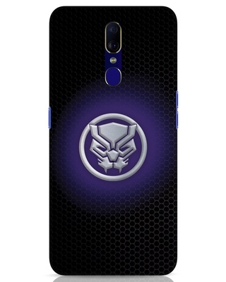 Shop Black Panther Glow 3D Designer Cover for Oppo F11-Front