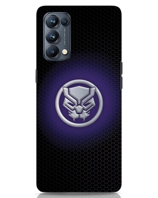 Shop Black Panther Glow 3D Designer Cover for Oppo Reno 5 Pro-Front
