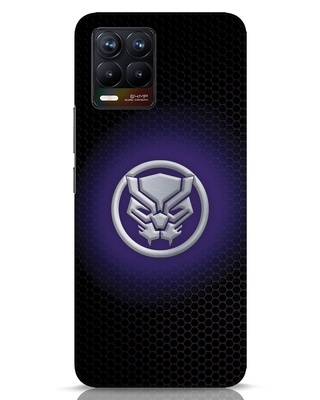Shop Black Panther Glow 3D Designer Cover for Realme 8-Front