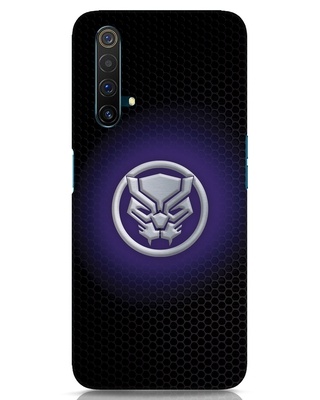 Shop Black Panther Glow 3D Designer Cover for Realme X3-Front