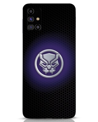 Shop Black Panther Glow 3D Designer Cover for Samsung Galaxy M31s-Front