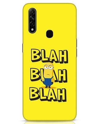 Shop Blah Blah Blah Minion Oppo A31 Mobile Cover-Front