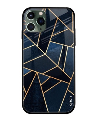 Shop Abstract Tiles Printed Premium Glass Cover for iPhone 11 Pro(Shock Proof, Lightweight)-Front